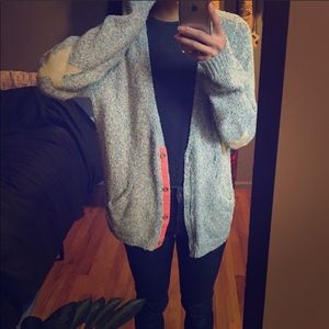 Scotch & Soda - Cardigan with star patch elbow